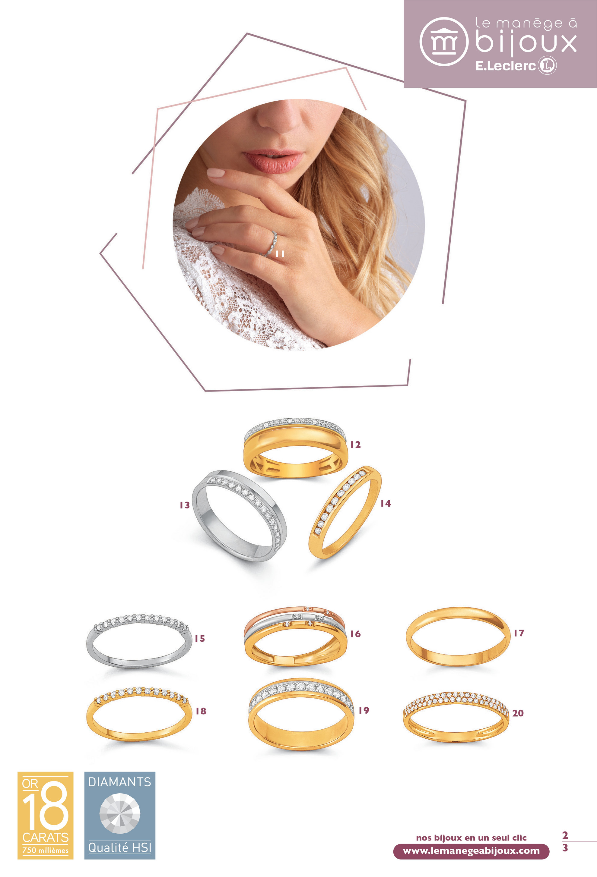 Bague de mariage 2019 femme hot sale